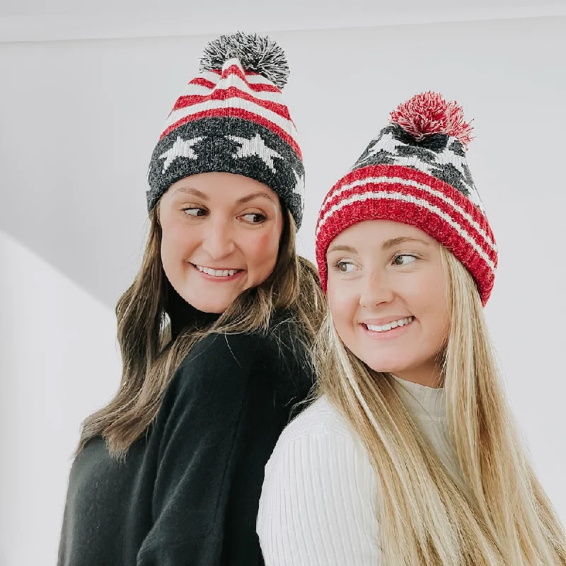 American Flag USA Beanie