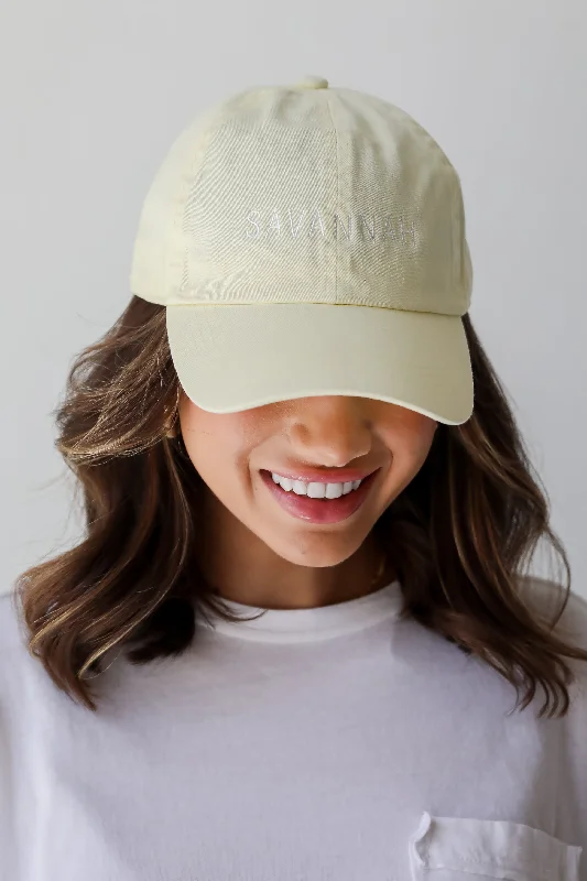 Yellow Savannah Embroidered Hat