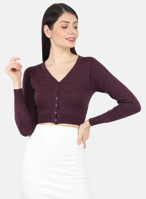 Women Maroon Solid Blouse