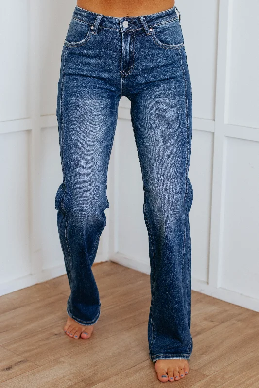 Calina Risen Jeans - Dark Wash