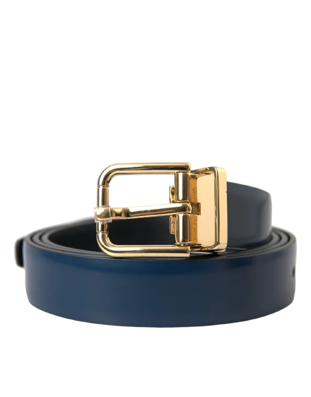 Dolce & Gabbana  Calf Leather  Metal Buckle Belt Men's Men