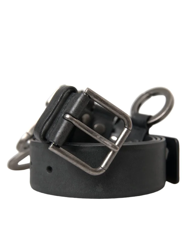 Dolce & Gabbana  Calf Leather  Metal Buckle Men's Belt