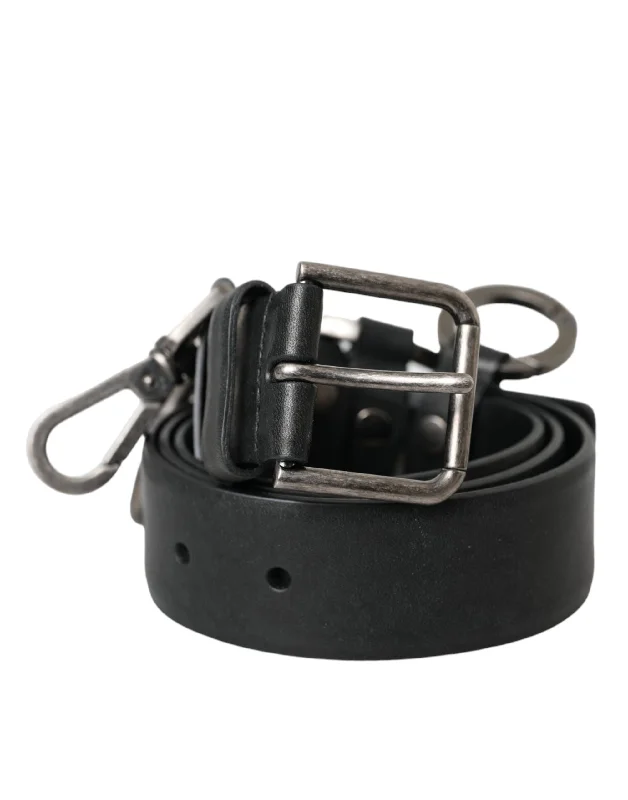 Dolce & Gabbana  Calf Leather  Metal Buckle Men's Belt