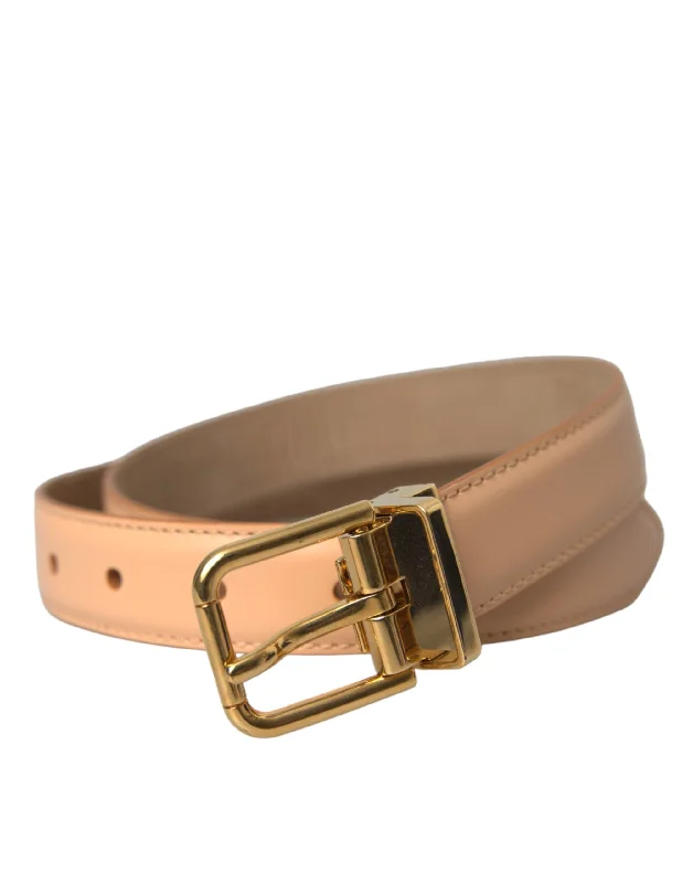 Dolce & Gabbana  Calfskin Leather  Metal Buckle Women's Belt