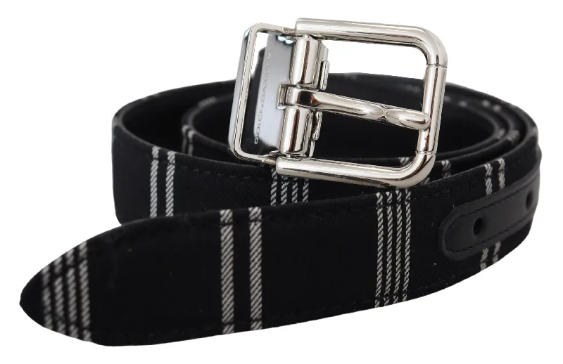 Dolce & Gabbana   Cotton Metal  Buckle Women's Belt