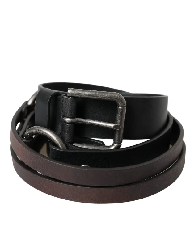 Dolce & Gabbana   Leather  Metal Buckle Men's Belt