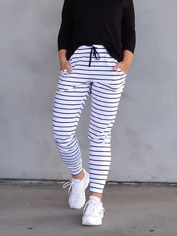 Heidi Pants - White and Black