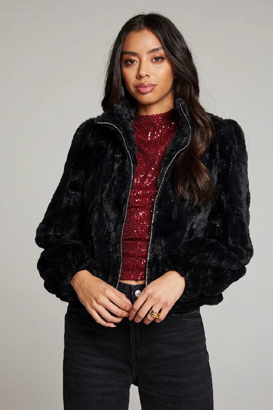 Puff Sleeve Licorice Jacket