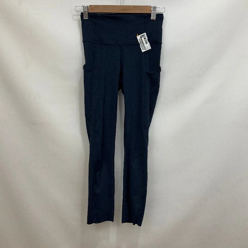 Athletic Leggings By Lululemon In Navy, Size: 4