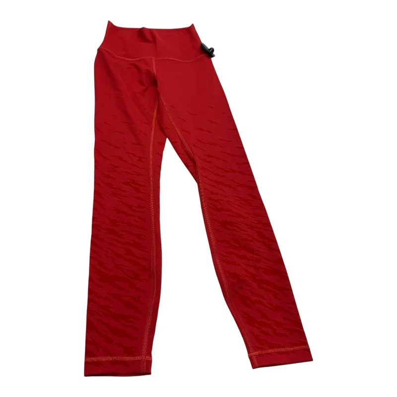 Athletic Leggings By Lululemon In Red, Size: Xs