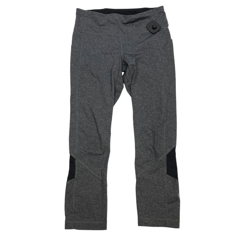 Athletic Leggings Capris By Lululemon In Grey, Size: 6