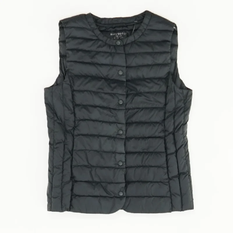 Black Solid Active Vest