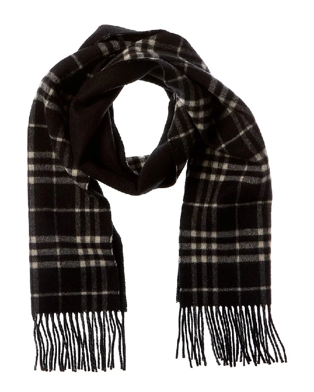 Burberry Check Reversible Cashmere Scarf