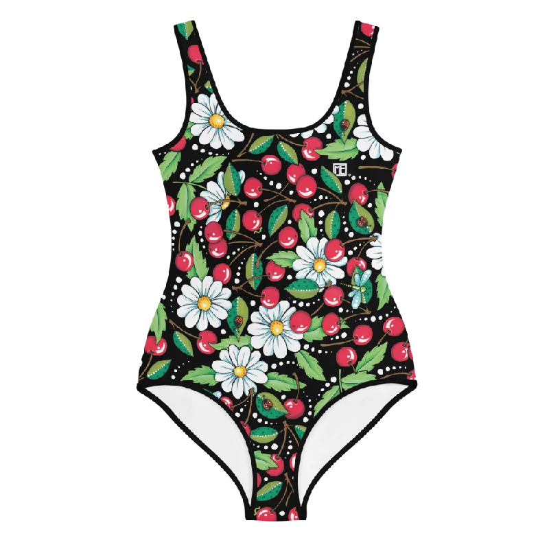 Cherry Daisy Youth Swimsuit