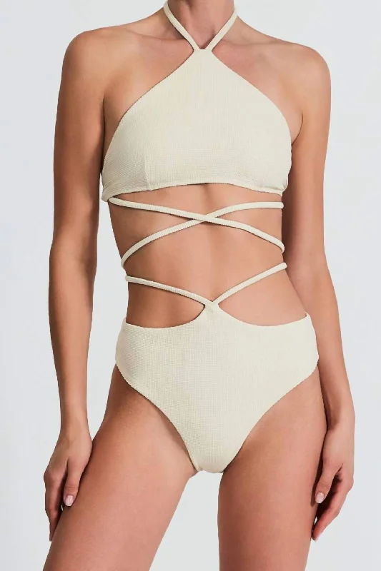 Cypress One Piece Swimsuit In Cream