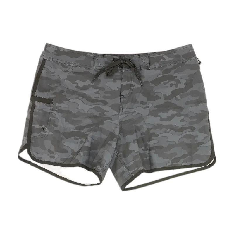 Gray Camo Swim Bottom