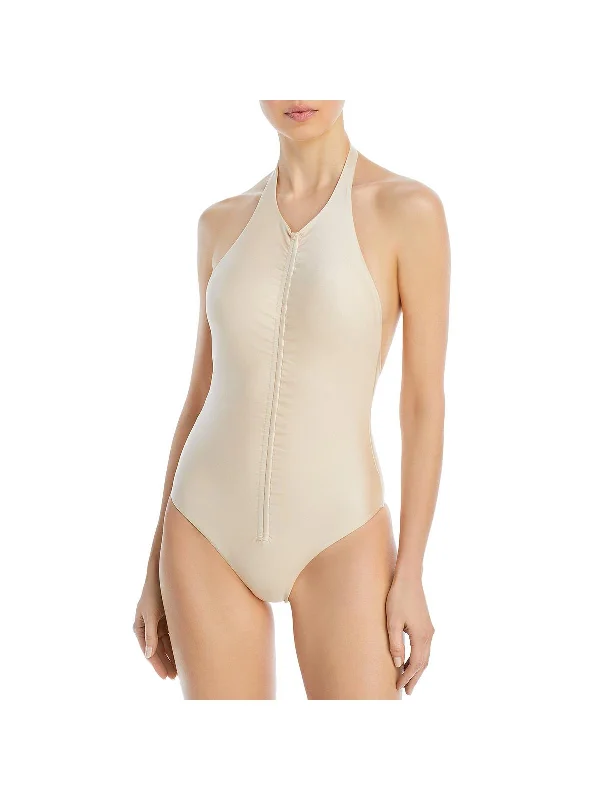 Kenna One Piece Womens Solid Nylon One-Piece Swimsuit