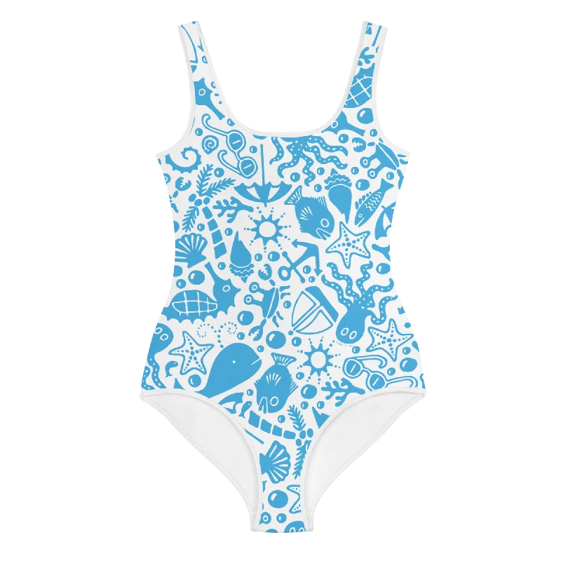 Sea Creatures Youth Swimsuit