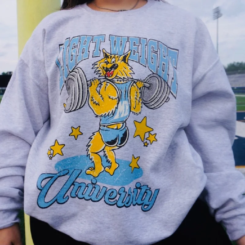 LIGHT WEIGHT UNIVERSITY - CREWNECK