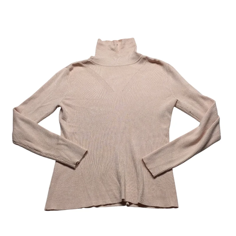 Top Long Sleeve By Cato In Peach, Size: L