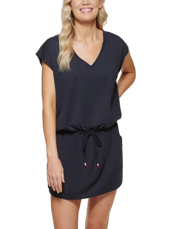 Womens V-Neck Dress Cover-Up