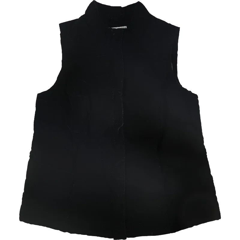 Charter Club Womens Velvet Outerwear Vest, Black, 0X