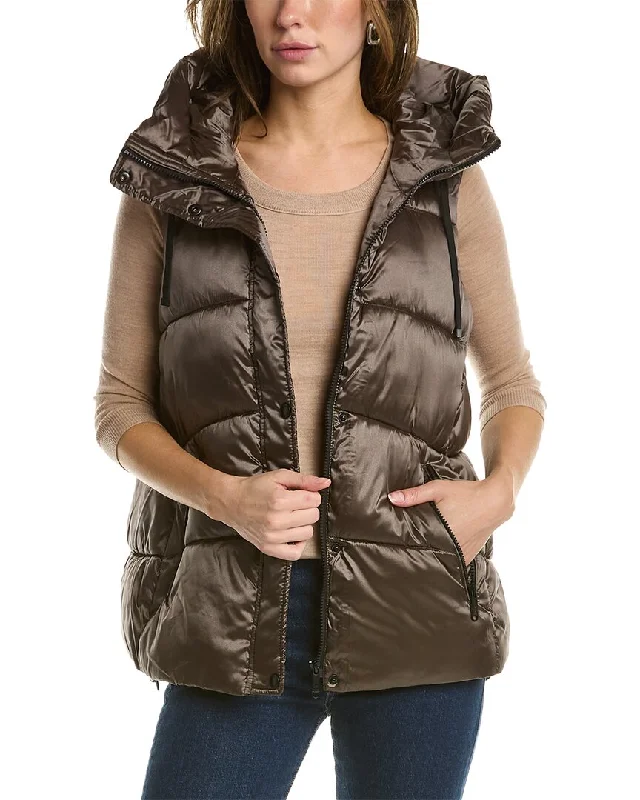 Sam Edelman Hooded Funnel Puffer Vest